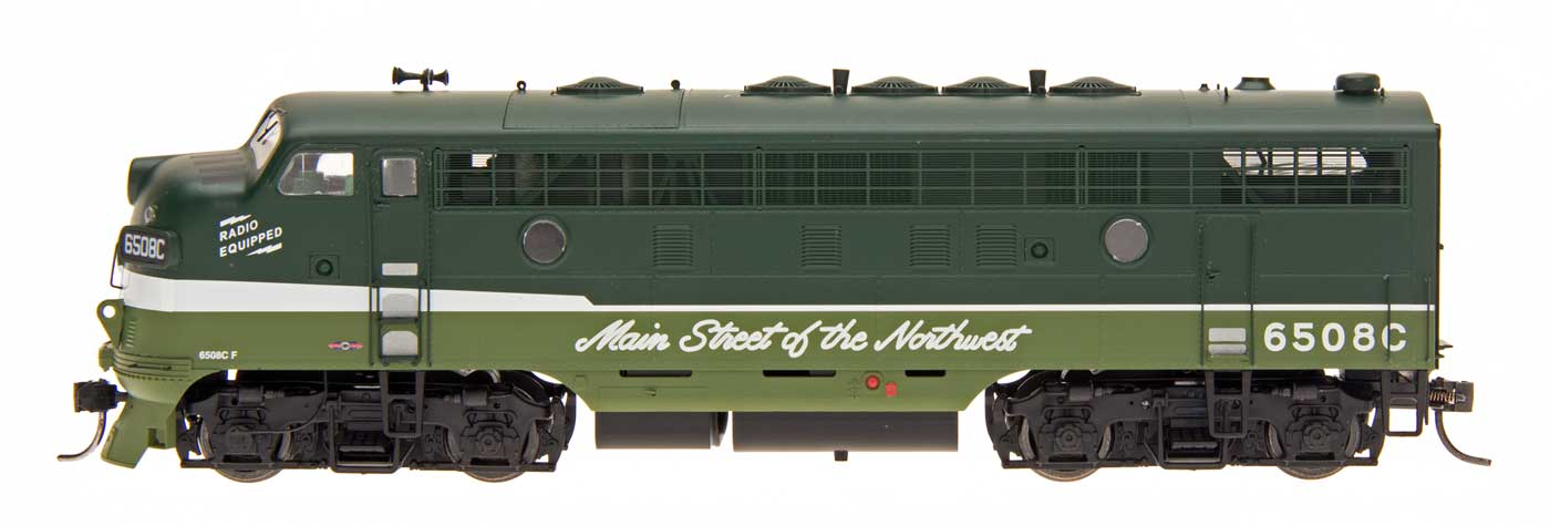 Intermountain N 69233S-04 DCC/ESU LokSound 5 Equipped EMD F7A Locomotive Northern Pacific 'Loewy Scheme' NP #6511C