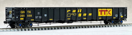 Aurora Miniatures HO 309002 National Steel Car 3650 cf 66’ ‘Railgon’ Gondola GNTX #295504