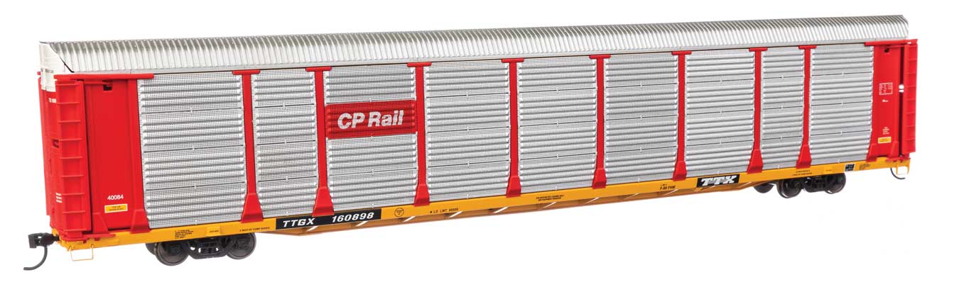 WalthersProto HO 920-101515 89' Thrall Bi-Level Auto Carrier Canadian Pacific CP Rail TTGX #160903