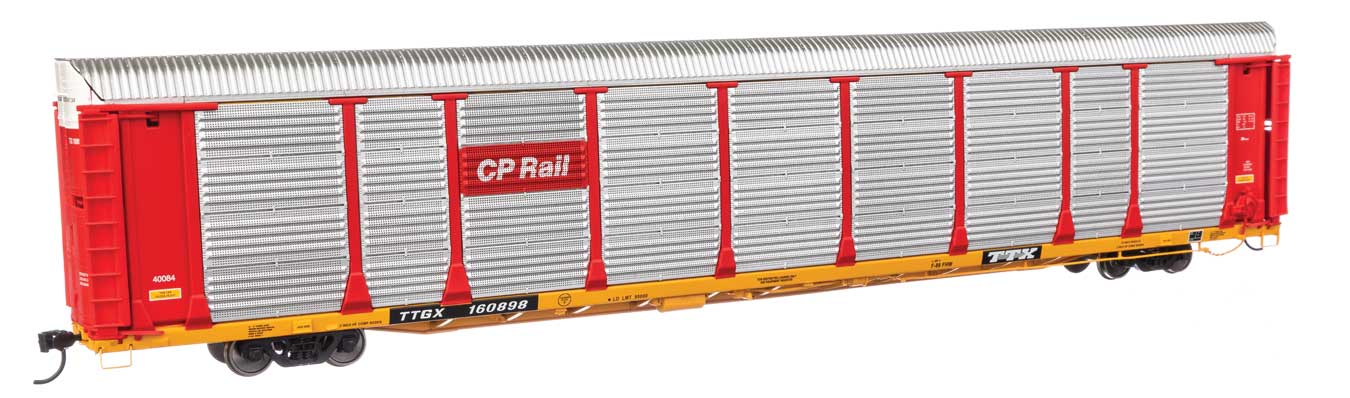 WalthersProto HO 920-101515 89' Thrall Bi-Level Auto Carrier Canadian Pacific CP Rail TTGX #160903