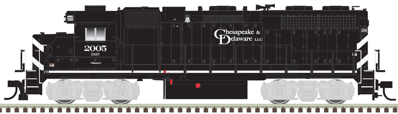 Atlas Master Gold Series HO 10004079 DCC/ESU LokSound V5 Equipped EMD GP38 Diesel Locomotive w/ Ditch Lights Chesapeake & Delaware #2006