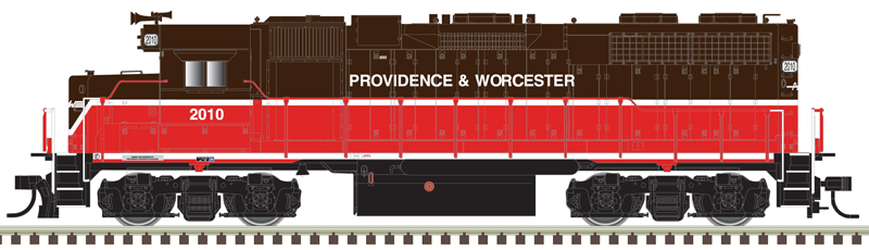 Atlas Master Gold Series HO 10004088 DCC/ESU LokSound V5 Equipped EMD GP38 Diesel Locomotive w/Ditch Lights Providence & Worcester #2011