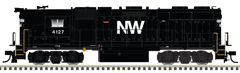 Atlas Master Gold Series HO 10004096 DCC/ESU LokSound V5 Equipped EMD GP38 Diesel Locomotive High Hood Norfolk & Western NW #4108