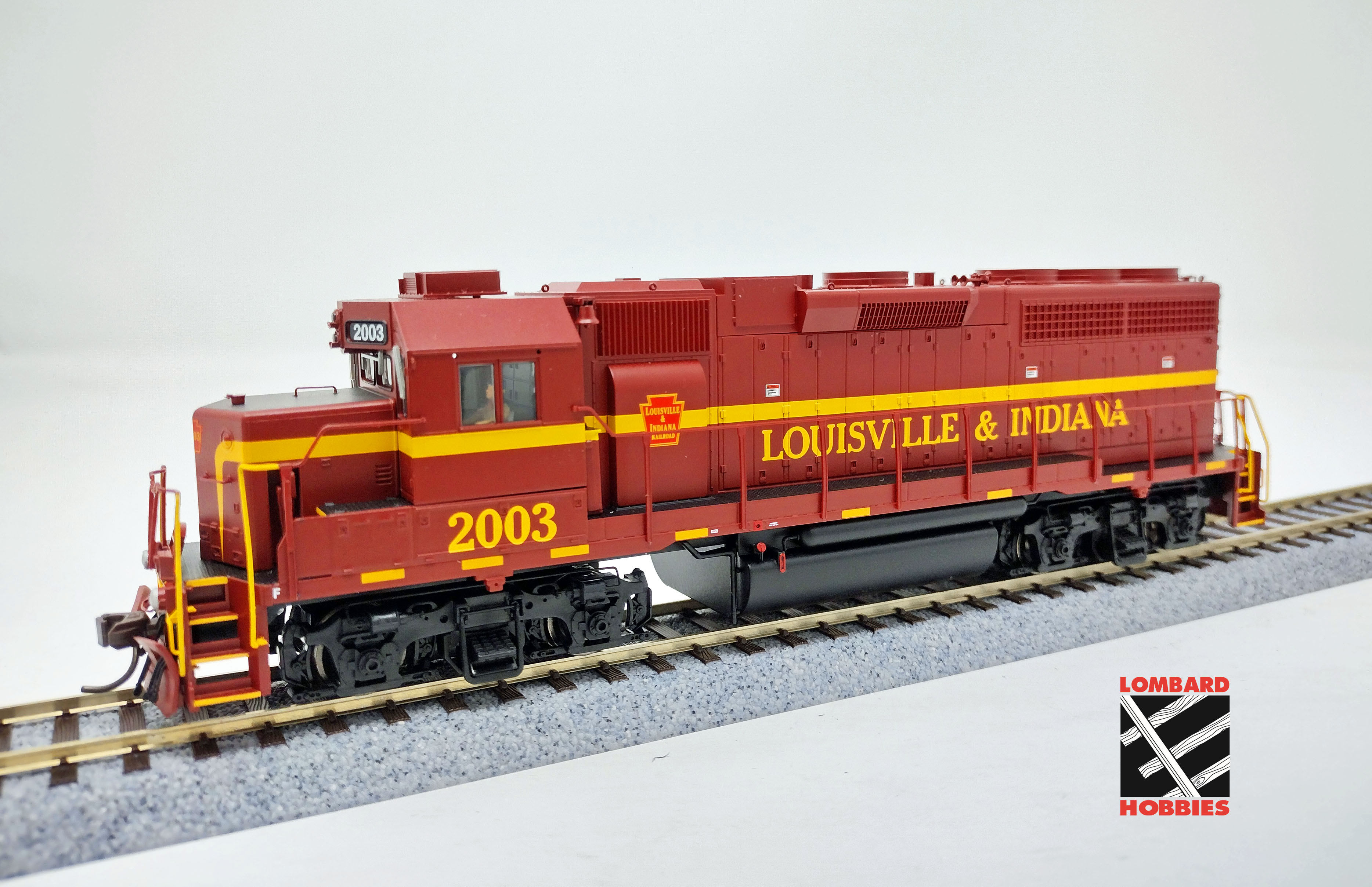 Atlas Master Gold Series HO 10004352S DCC/ESU LokSound V5 Equipped EMD GP38-3 Diesel Locomotive Louisville & Indiana #2003