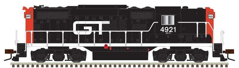 Atlas Master Gold Series N 40005377 DCC/ESU LokSound V5 Equipped EMD GP9 Locomotive w/ 'Torpedo Tubes' Grand Trunk GT #4930