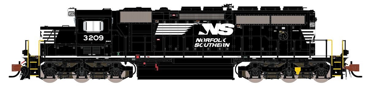 ScaleTrains Rivet Counter N SXT33778 DCC Ready EMD SD40-2 Locomotive Norfolk Southern 'Admiral Cab' NS #3229