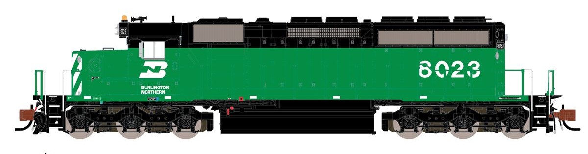 ScaleTrains Rivet Counter N SXT33785 DCC/ESU LokSound V5 Equipped EMD SD40-2 Locomotive Burlington Northern BN #7041