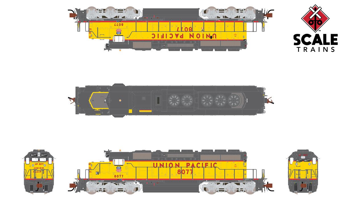ScaleTrains Rivet Counter N SXT38609 DCC/ESU LokSound V5 Equipped EMD SD40-2 Locomotive Union Pacific 'Fast Forty' UP #8080