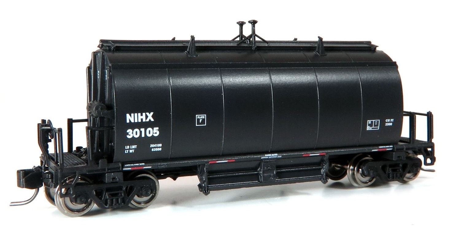 Rapido Trains Inc N 543012A NSC Long Barrel Ore Hopper NIHX Black w/Red stripes - Single Car