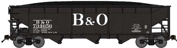 Bluford Shops N 74044 3-Bay Offset Side Hopper Baltimore & Ohio 'Billboard Version 2' B&O #734043 