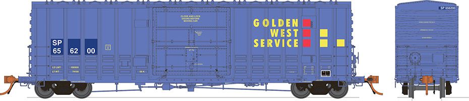 Rapido Trains Inc N 537005A PC&F B-100-40 Boxcar 'Golden West Service' SP 'Patch' SP - Single Car