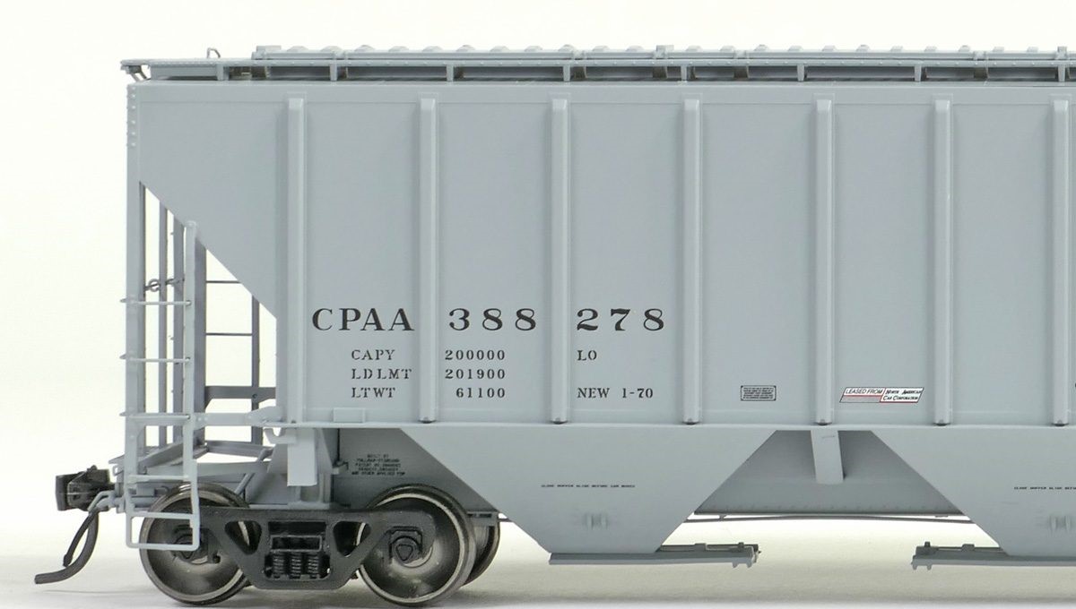 Tangent Scale Models HO 21035-01 Pullman-Standard PS-2 4427 High Side Covered Hopper Canadian Pacific 'NA Delivery 1-1970' CPAA #388152