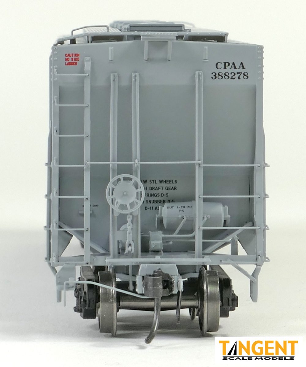 Tangent Scale Models HO 21035-01 Pullman-Standard PS-2 4427 High Side Covered Hopper Canadian Pacific 'NA Delivery 1-1970' CPAA #388152