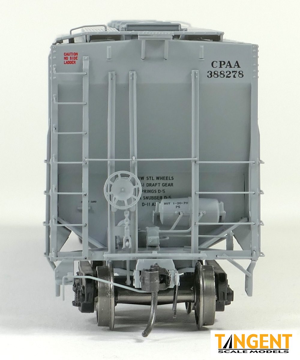 Tangent Scale Models HO 21035-02 Pullman-Standard PS-2 4427 High Side Covered Hopper Canadian Pacific 'NA Delivery 1-1970' CPAA #388154