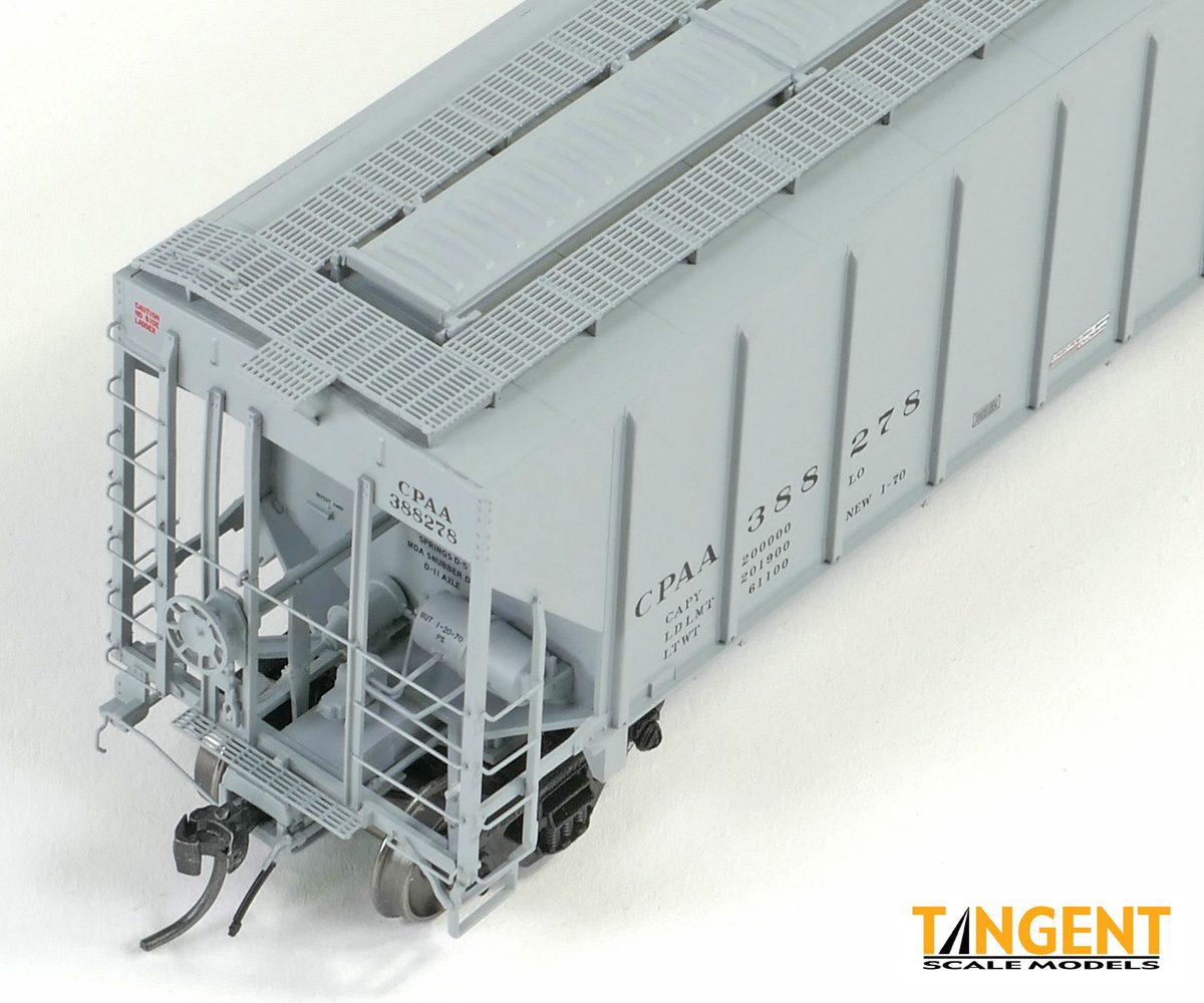 Tangent Scale Models HO 21035-08 Pullman-Standard PS-2 4427 High Side Covered Hopper Canadian Pacific 'NA Delivery 1-1970' CPAA #388281