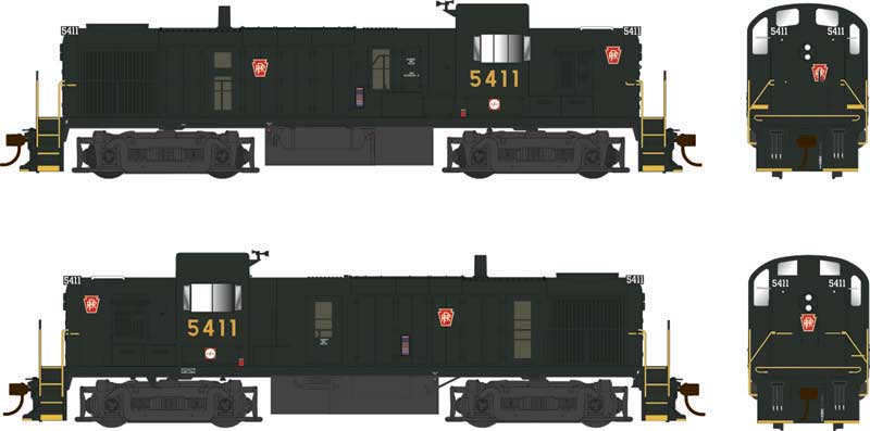 Bowser Executive Line HO 25228 DCC/ESU LokSound V5 Equipped Alco RS3 Phase 3 Locomotive Pennsylvania Railroad PRR #5411