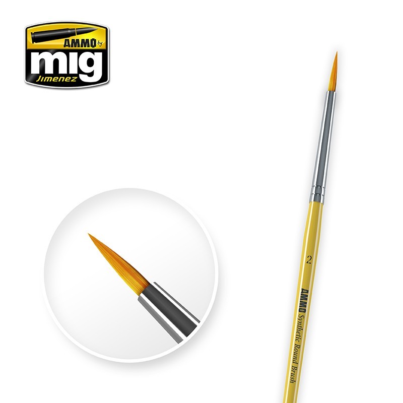 AMMO MIG-8614 2 Synthetic Round Brush