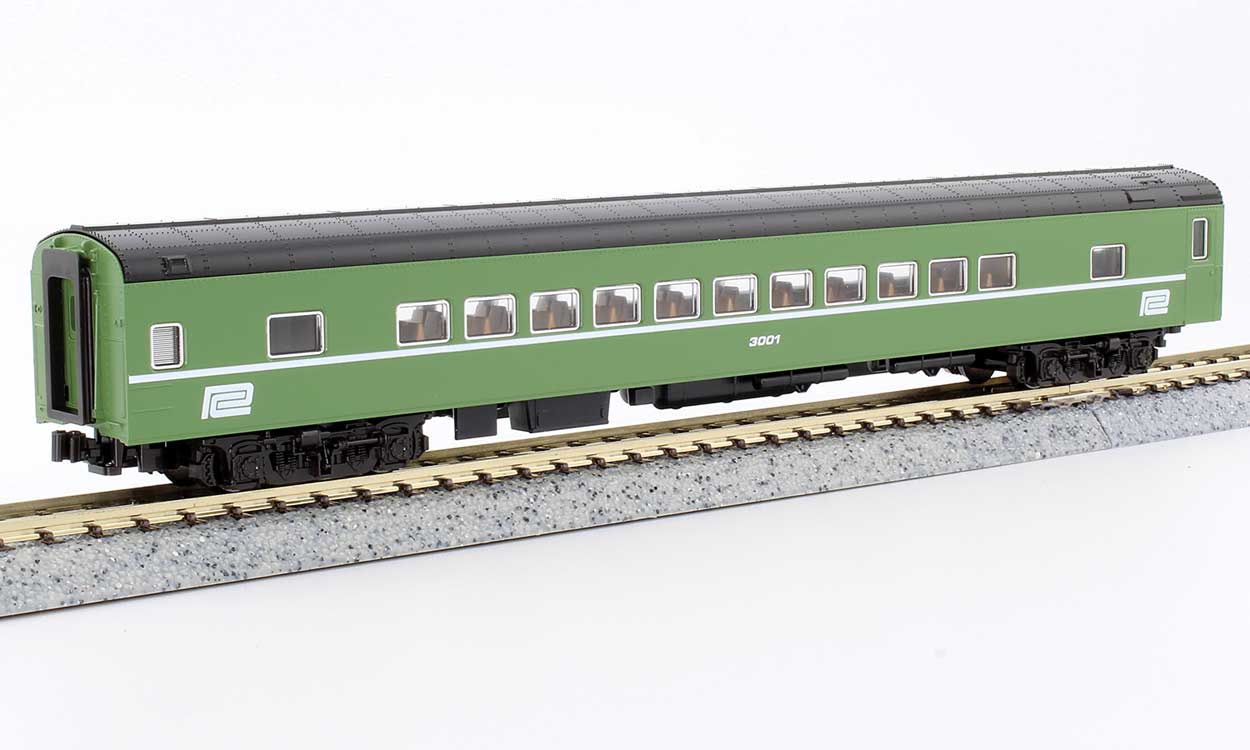 Kato N 106-1971-LS-DMW Amtrak 'Rainbow-Era' Mixed Schemes Lighted 8-Car Passenger Set 