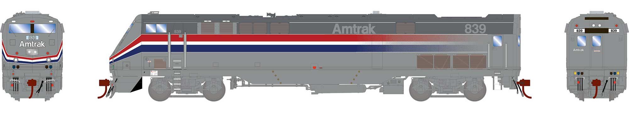 Athearn Genesis HO ATHG82382 DCC/Tsunami 2 Sound Equipped GE P40DC Locomotive Amtrak 'Phase III' Scheme AMTK #839