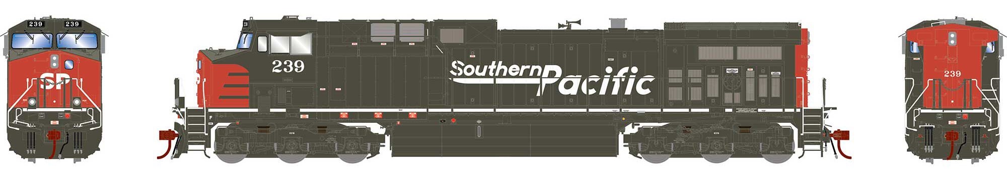 Athearn Genesis 2.0 HO ATHG31557 DCC Ready GE AC4400CW Locomotive Southern Pacific SP #239
