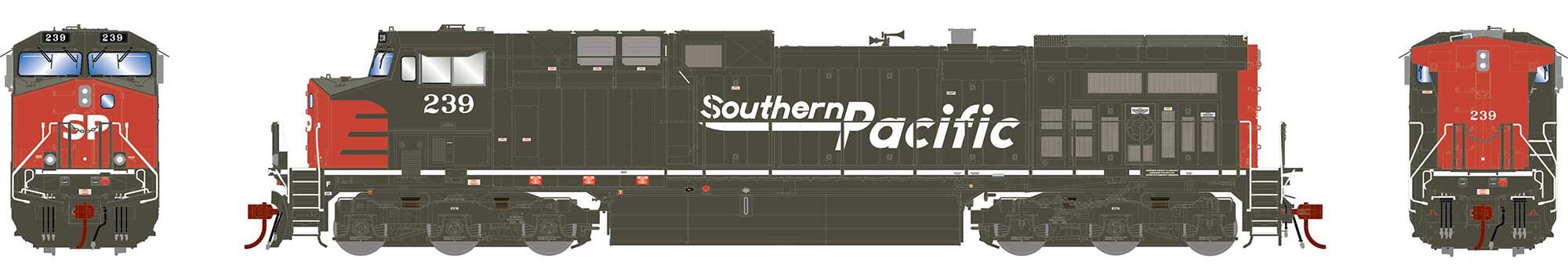 Athearn Genesis 2.0 HO ATHG31657 DCC/Tsunami 2 Sound Equipped GE AC4400CW Locomotive Southern Pacific SP #239