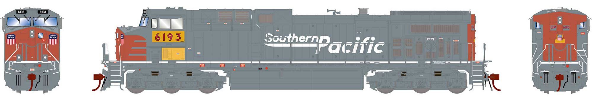 Athearn Genesis 2.0 HO ATHG31659 DCC/Tsunami 2 Sound Equipped GE AC4400CW Locomotive Union Pacific 'SP Patch' UP #6193