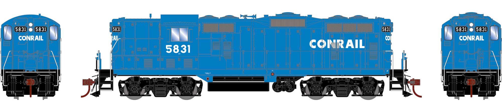 Athearn Genesis HO ATHG82610 DCC Ready EMD GP7 Locomotive Conrail CR #5831