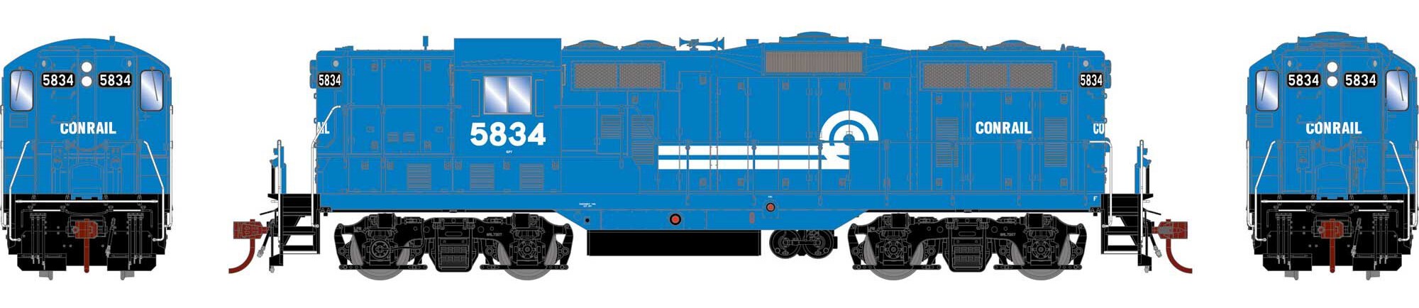 Athearn Genesis HO ATHG82711 DCC/Tsunami 2 Sound Equipped EMD GP7 Locomotive Conrail CR #5834