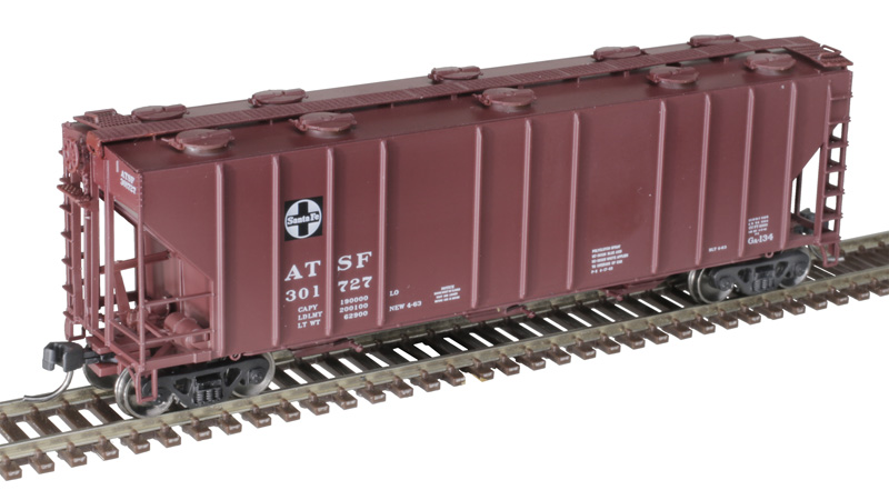 Atlas Master N 50005729 PS-4000 3-Bay Covered Hopper Santa Fe ATSF #301704