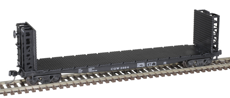 Atlas Master N 50005797 48' GSI Bulkhead Flat Car Chicago Great Western CGW #3030