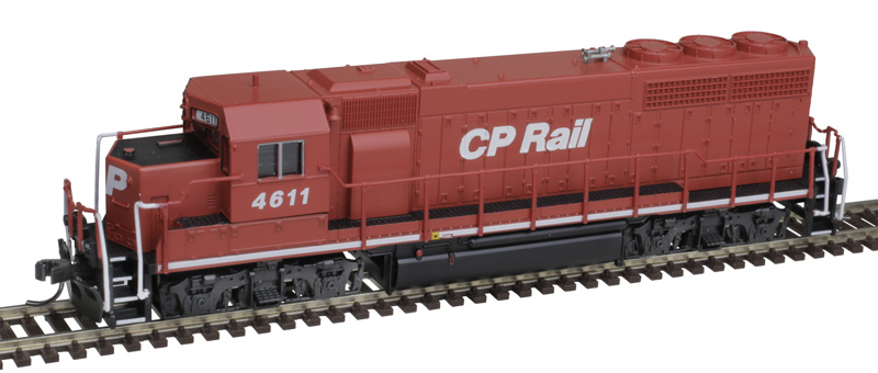 Atlas Master Silver Series N 40005249 DCC Ready EMD GP40 Locomotive with Ditch Lights CP Rail #4611