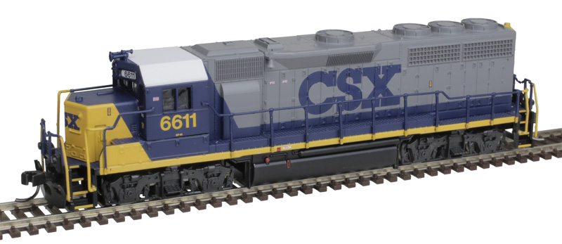 Atlas Master Silver Series N 40005252 DCC Ready EMD GP40 Locomotive with Ditch Lights CSX 'Bright Future' #6641