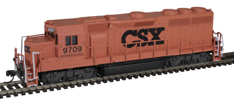 Atlas Master Silver Series N 40005253 DCC Ready EMD GP40 Locomotive with Ditch Lights CSX 'MOW' #9709