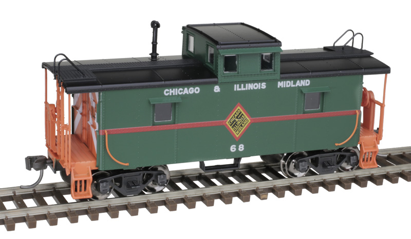 Atlas Trainman HO 20006757 C&O-Style Steel Center-Cupola Caboose Chicago & Illinois Midland C&IM #70