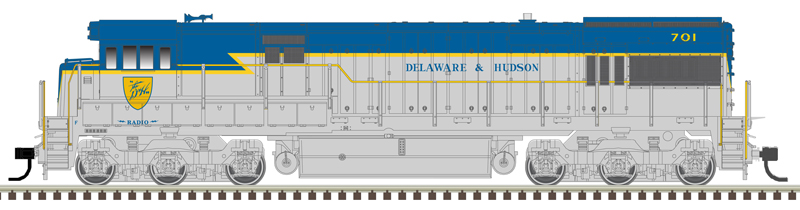 Atlas Master Silver Series HO 10003892 DCC Ready GE U30C Phase I Locomotive Delaware & Hudson 'Lightning Stripe' Scheme D&H #703