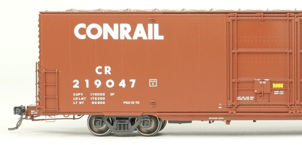 Tangent Scale Models HO 33011-01 Greenville 6,000CuFt 60' Double Door Box Car Conrail '932B Repaint 1976+ Large Logo' CR #219045