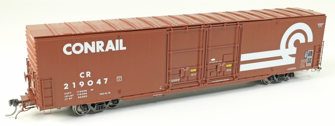 Tangent Scale Models HO 33011-04 Greenville 6,000CuFt 60' Double Door Box Car Conrail '932B Repaint 1976+ Large Logo' CR #219057