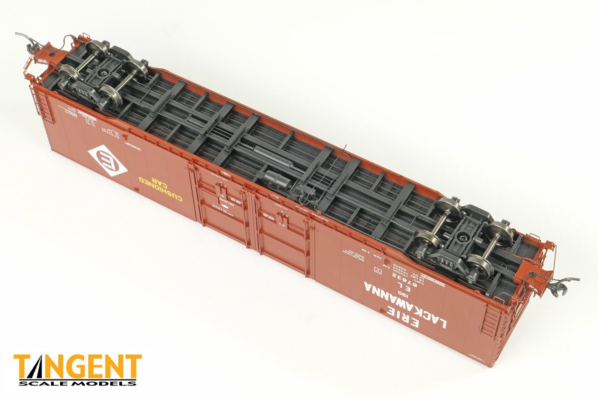 Tangent Scale Models HO 33012-01 Greenville 6,000CuFt 60' Double Door Box Car Erie Lackawanna 'Delivery Red 1966' EL #67825