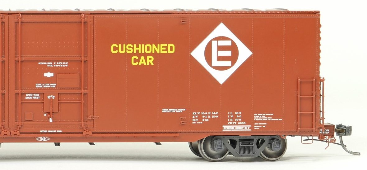 Tangent Scale Models HO 33012-03 Greenville 6,000CuFt 60' Double Door Box Car Erie Lackawanna 'Delivery Red 1966' EL #67828