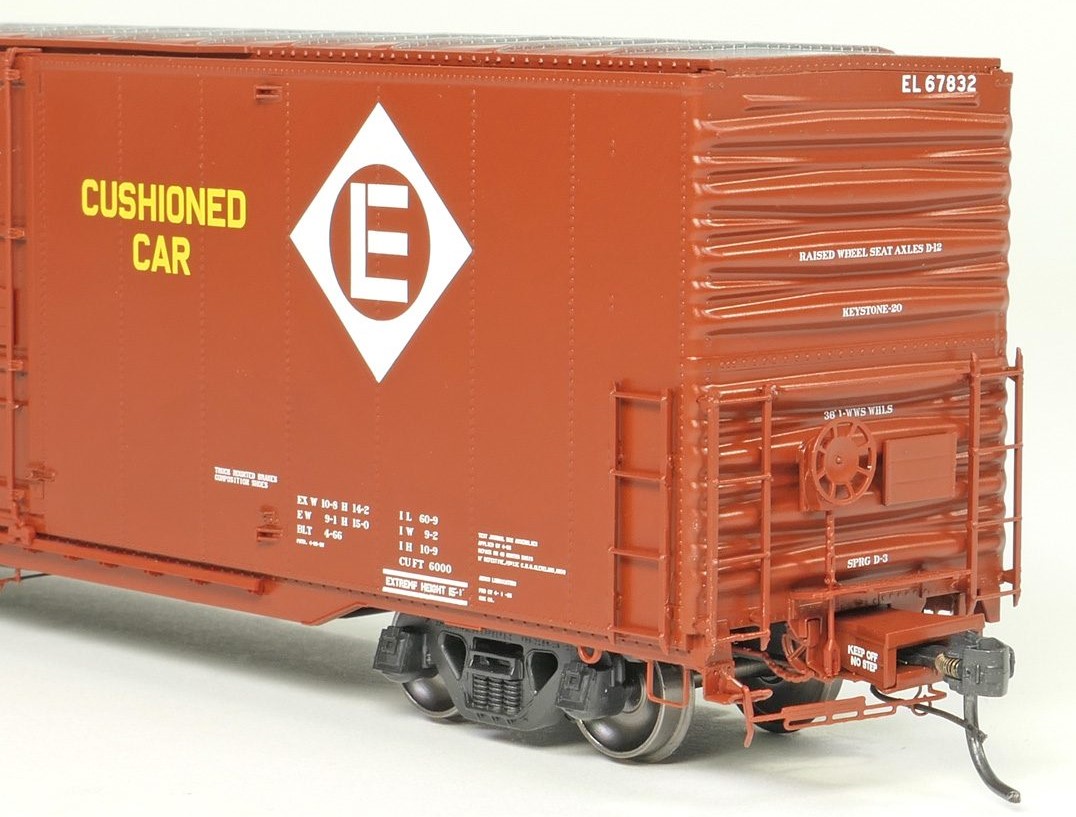 Tangent Scale Models HO 33012-04 Greenville 6,000CuFt 60' Double Door Box Car Erie Lackawanna 'Delivery Red 1966' EL #67830