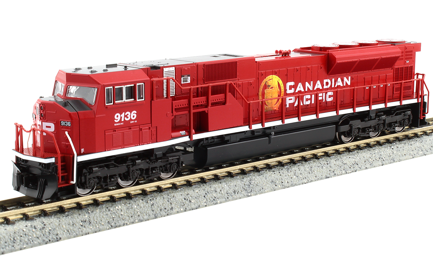 Kato N 176-5626 DCC Ready EMD SD90/43MAC Locomotive Canadian Pacific CP #9136