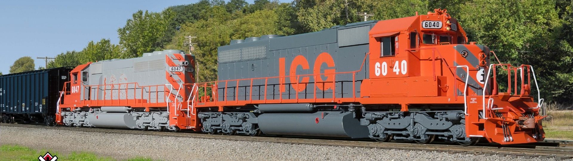 ScaleTrains Rivet Counter HO SXT38810 DCC Ready EMD SD40-2 Locomotive ICG 'Orange & Gray' ICG #6043