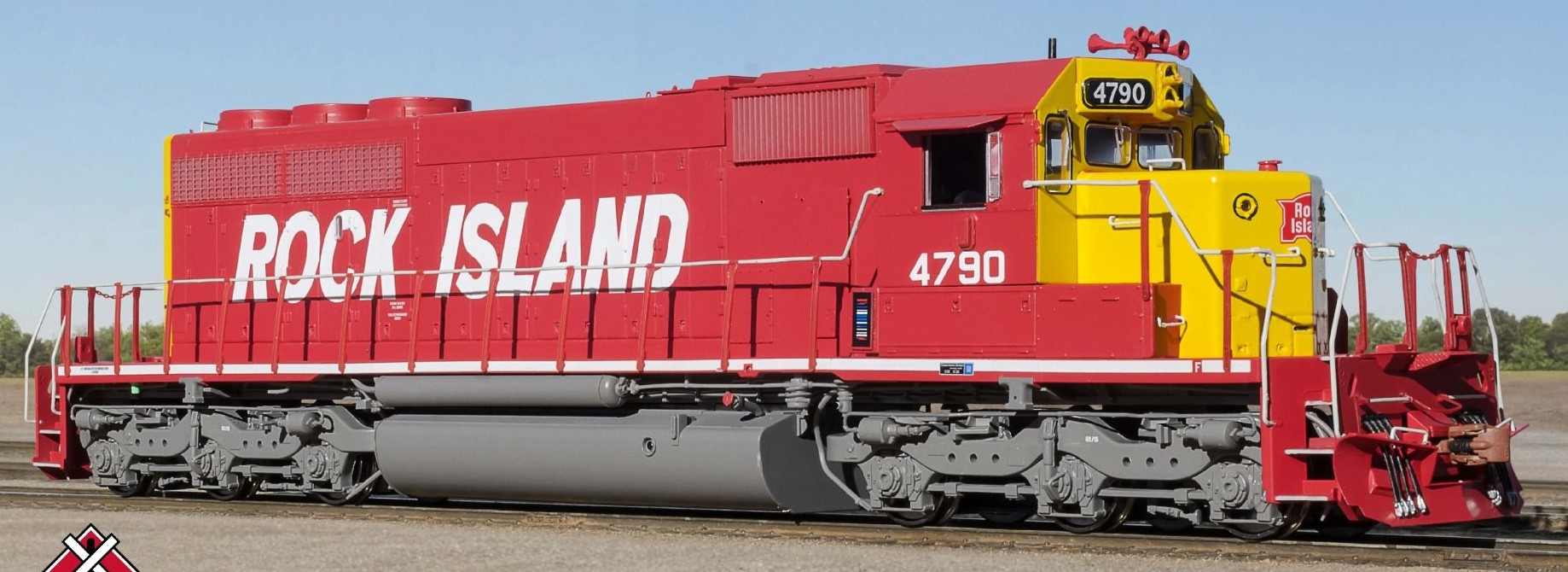ScaleTrains Rivet Counter HO SXT38824 DCC Ready EMD SD40-2 Locomotive Rock Island 'Red & Yellow' RI #4796