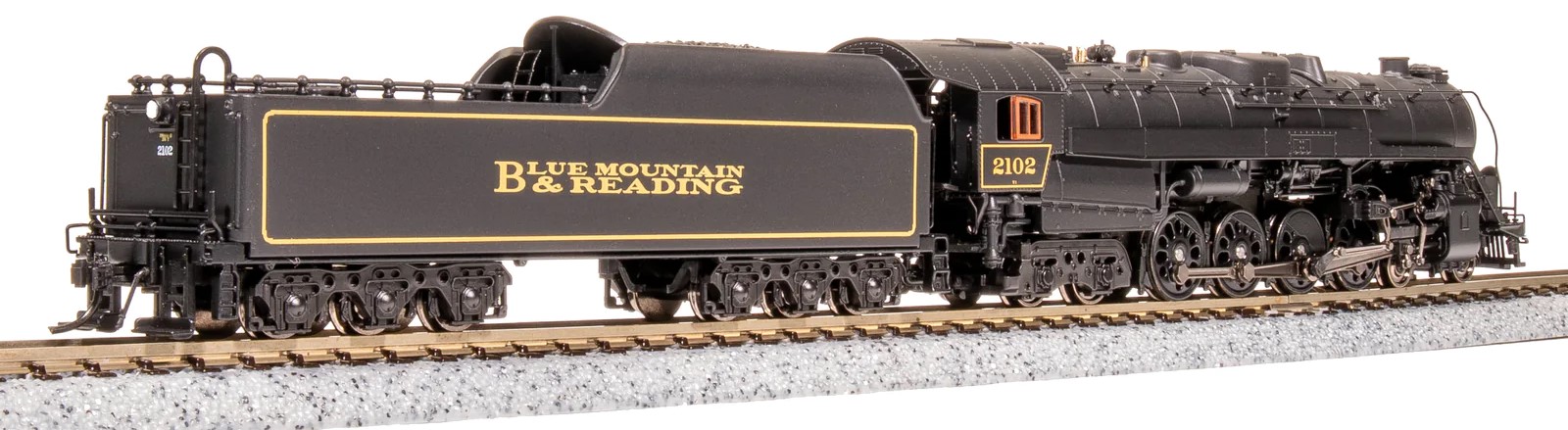 Broadway Limited Imports N 7408 Reading Class T-1 4-8-4 Locomotive Paragon4 Sound/DC/DCC/Smoke 'Blue Mountain & Reading' Scheme RBMN #2102