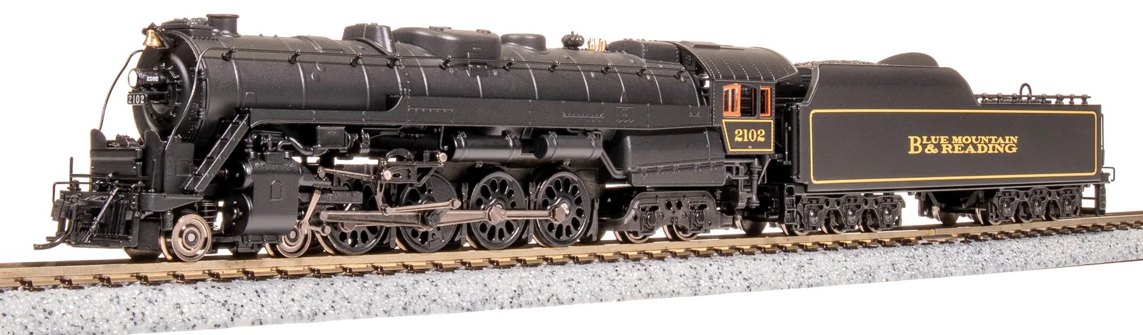 Broadway Limited Imports N 7408 Reading Class T-1 4-8-4 Locomotive Paragon4 Sound/DC/DCC/Smoke 'Blue Mountain & Reading' Scheme RBMN #2102