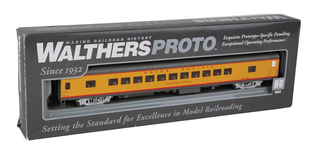 WalthersProto HO 920-18005 85' ACF 44-Seat Coach Union Pacific 'Heritage Fleet' UPP #5480 'Sunshine Special'