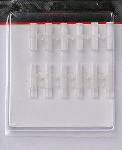 Atlas HO 55 - Code 100 Plastic Insulating Rail Joiners - 24-Pack