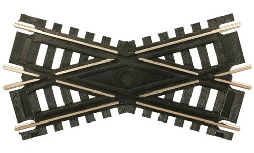 Atlas HO 173 Code 100 Nickel-Silver Rail Black Ties Custom-Line Crossing 30-Degree - 4" - 1 Piece
