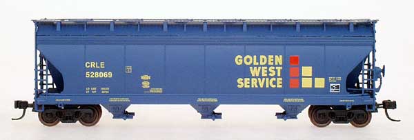 Intermountain N 67050-14 ACF 4650 Cu. Ft. 3 Bay Covered Hopper Golden West Service CRLE #524705