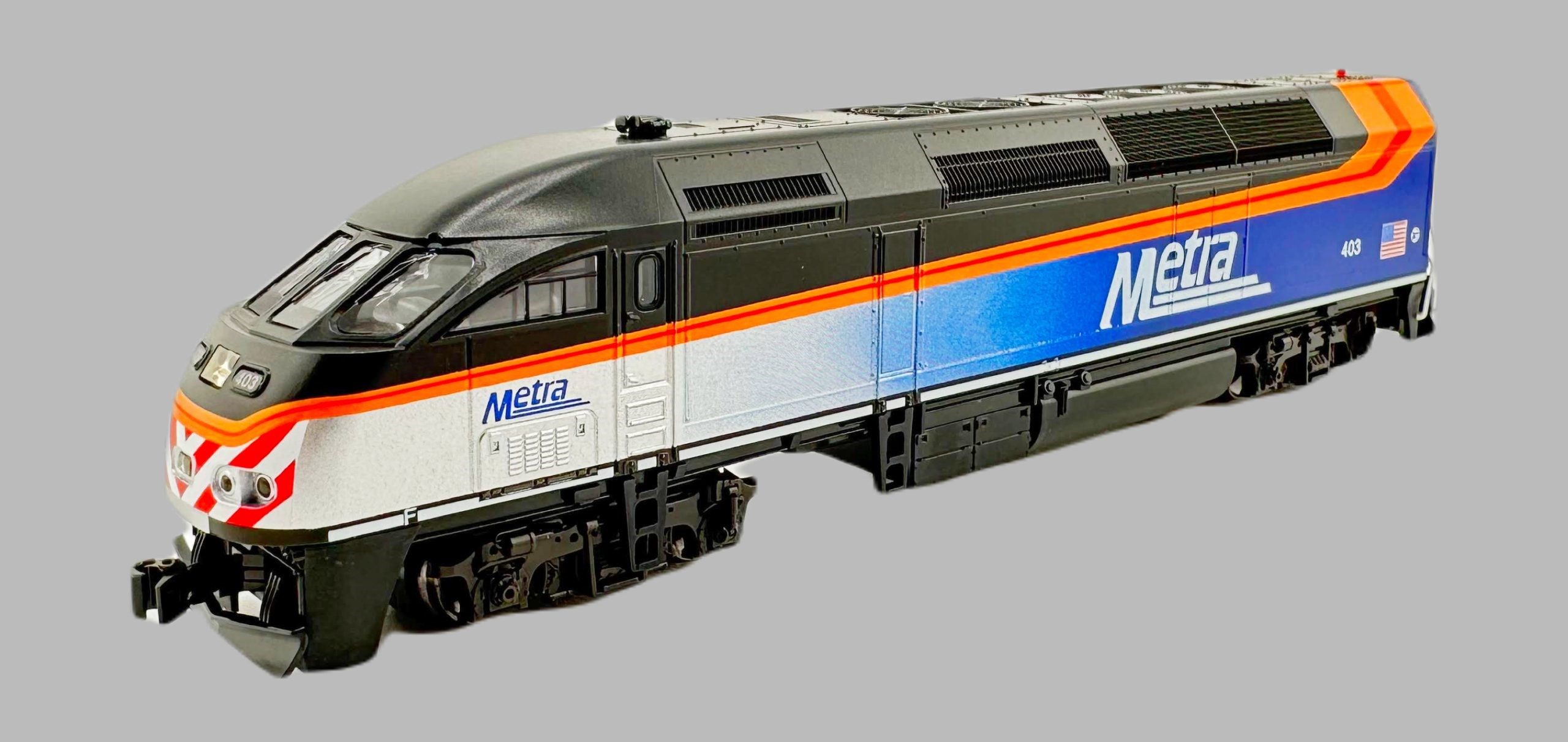 Kato N 176-6123-LS-DMW with DCC/ESU LokSound V5 Motive Power Industries MPI MP36PH Metra #403